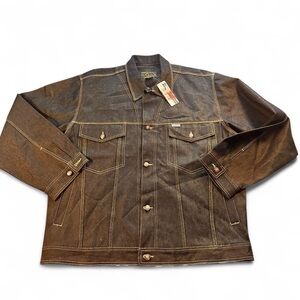 Mega Maxx MGMX Men’s NWT Blue Denim Jean Jacket Size XXL